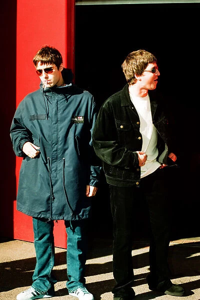 Oasis performing at the Metroradio Arena, Newcastle upon Tyne, United Kingdom