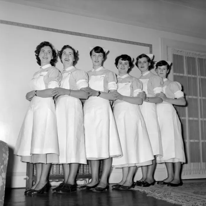 Framed Print : Occupation: Nurses. Circa 1954