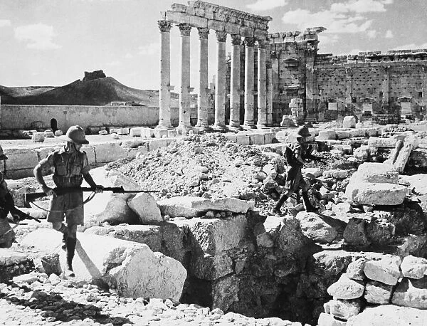 Occupation of Palmyra. After strong opposition British troops occupied Palmyra in