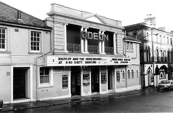 The Odeon cinema in Abbey Road, Torquay in January 1988 with Dirty Dancing