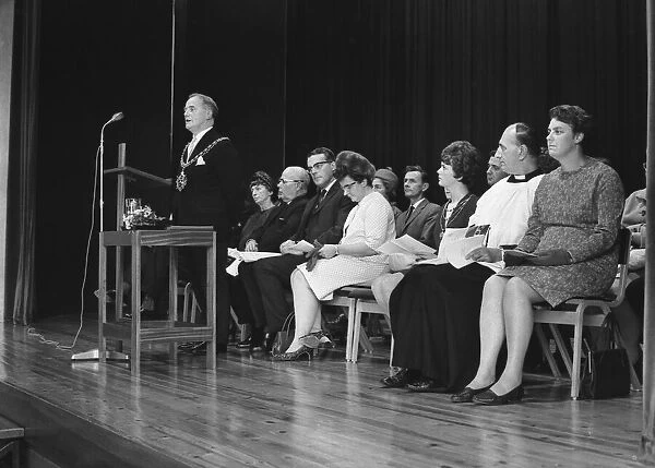 The official opening ceremony at President Kennedy School in Rookery Lane, Holbrooks