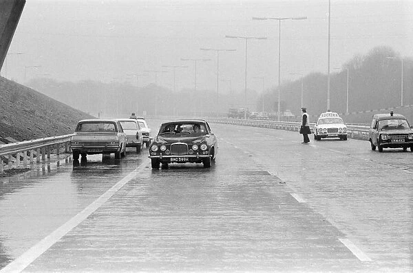 Official Opening of M4 Motorway by Conservative Junior Minister Michael Heseltine