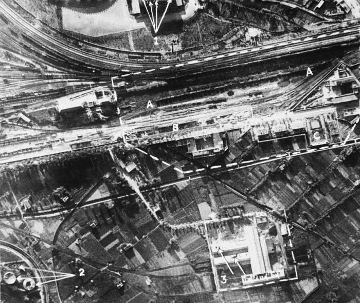 Framed Print : This official photo of Naples shows damage inflicted in recent R. A. F. bombing attacks Framed Print : This official photo of Naples shows damage inflicted in recent R. A. F. bombing attacks