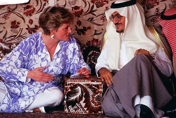 Official Visit Of Prince Charles Of Wales And Princess Diana to Saudi Arabia in