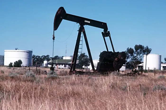 Framed Print : Oil Pump in Moonie oil fields Moonie known as a nodding donkey