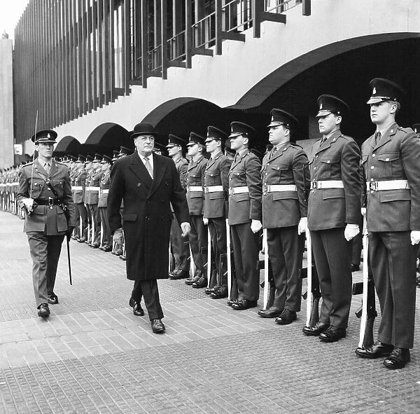 Olav V, King of Norway, visits Newcastle, Thursday 14th November 1968