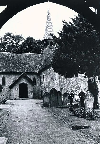 The Old Church at Shanklin Isle Of Wight old village Circa 1960