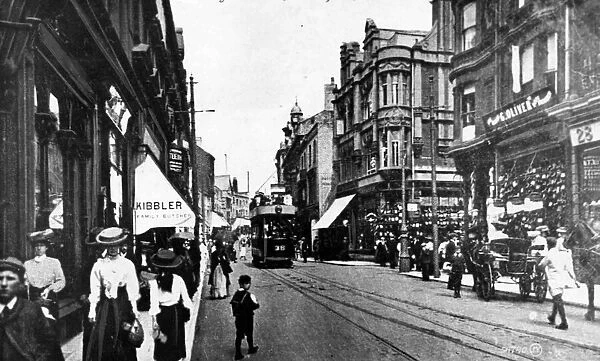 Old High Street in Newport, Wales Circa 1900