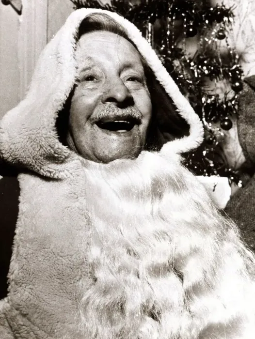 Framed Print : Old man dressed as Santa circa 1950 Framed Print : Old man dressed as Santa circa 1950