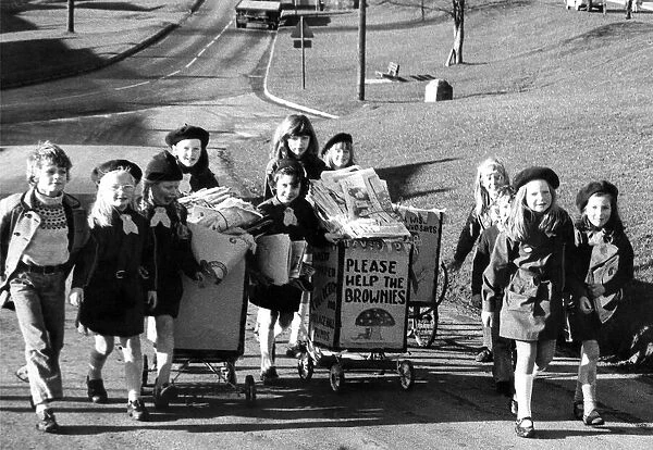 Any old paper? Thats the chant of this band of Brownies in the Northumberland
