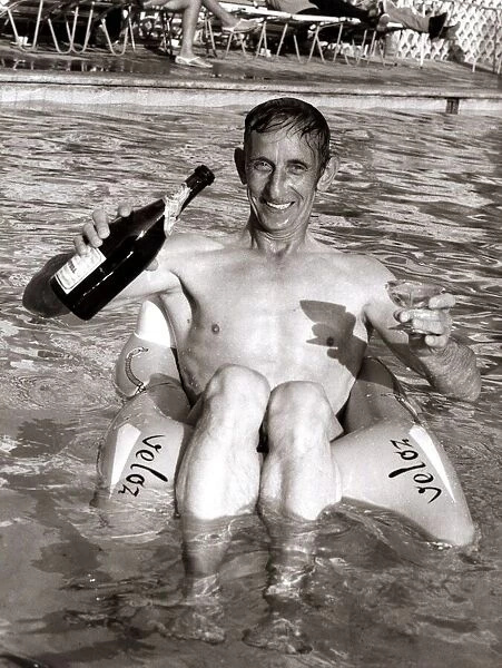 Old People - Swimming Pool - Drinking Champagne circa 1980