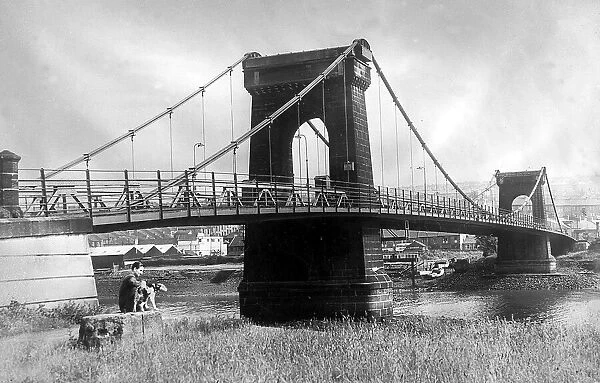 The old Scotswood bridge. c. 1959