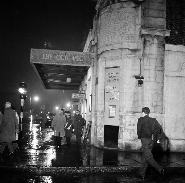The Old Vic theatre in the West End, central London. 9th January 1961