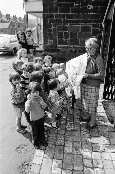 Framed Print : Oldest resident of Skinningrove village in North Yorkshire, England Framed Print : Oldest resident of Skinningrove village in North Yorkshire, England