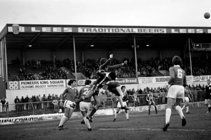 Framed Print : Oldham 3 v. Leyton Orient 2. Division 2 Football. December 1981 MF04-02-034 Framed Print : Oldham 3 v. Leyton Orient 2. Division 2 Football. December 1981 MF04-02-034