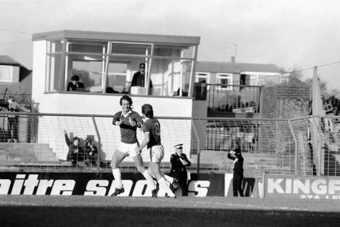 Framed Print : Oldham 3 v. Newcastle United 1. Division 2 Football October 1981 MF04-13-051 Framed Print : Oldham 3 v. Newcastle United 1. Division 2 Football October 1981 MF04-13-051
