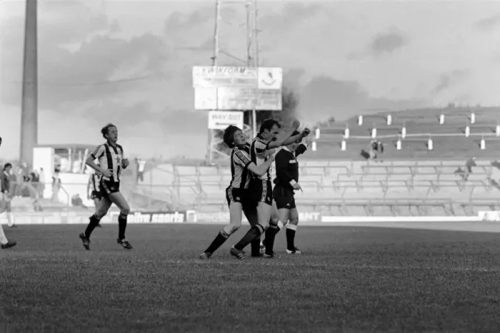 Framed Print : Oldham 3 v. Newcastle United 1. Division 2 Football October 1981 MF04-13-104 Framed Print : Oldham 3 v. Newcastle United 1. Division 2 Football October 1981 MF04-13-104