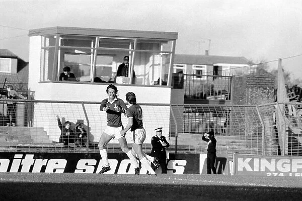 Oldham 3 v. Newcastle United 1. Division 2 Football October 1981 MF04-13-051