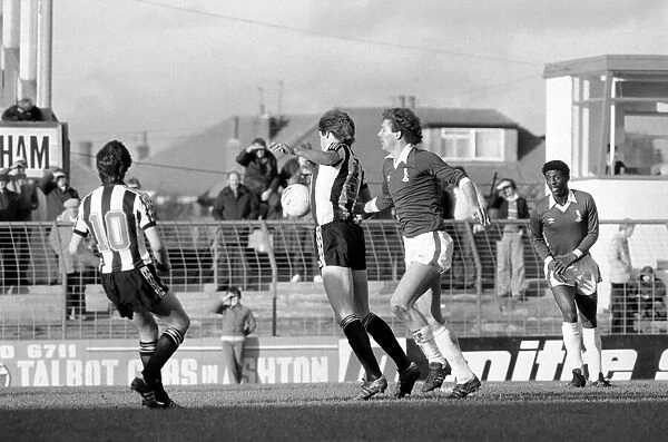 Oldham 3 v. Newcastle United 1. Division 2 Football October 1981 MF04-13-039