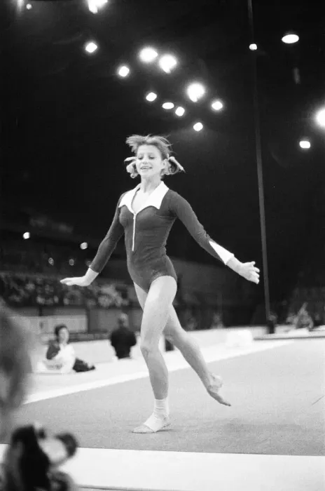 Framed Print : Olga Korbut training ahead of the Daily Mirror Sponsored Gymnastics World Cup Framed Print : Olga Korbut training ahead of the Daily Mirror Sponsored Gymnastics World Cup
