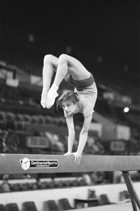 Framed Print : Olga Korbut training ahead of the Daily Mirror Sponsored Gymnastics World Cup Framed Print : Olga Korbut training ahead of the Daily Mirror Sponsored Gymnastics World Cup
