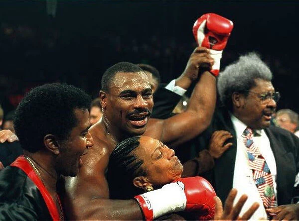 Oliver McCall wins the WBC heavywieght title from Lennox Lewis at Wembley epd boxing