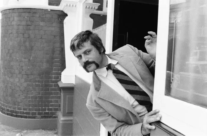 Framed Print : Oliver Reed, British actor, enjoys a few drinks at his local pub, The Dog and Fox Framed Print : Oliver Reed, British actor, enjoys a few drinks at his local pub, The Dog and Fox