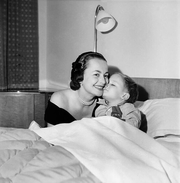 Olivia De Havilland seen here with her son. May 1953 D2326-002