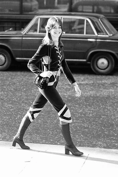 Olivia Newton John, pop singer aged 22, February 1971. Her single