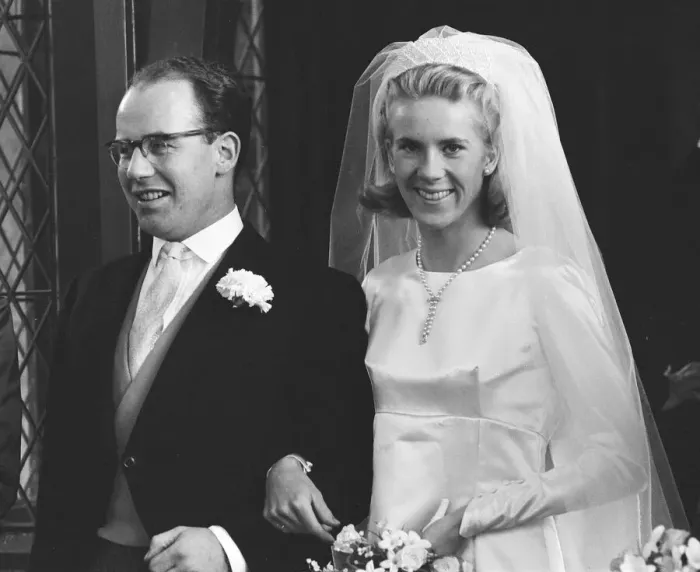 Framed Print : Olympic Bobsleigh Gold Medal winner Tony Nash on his wedding day to Susan Small