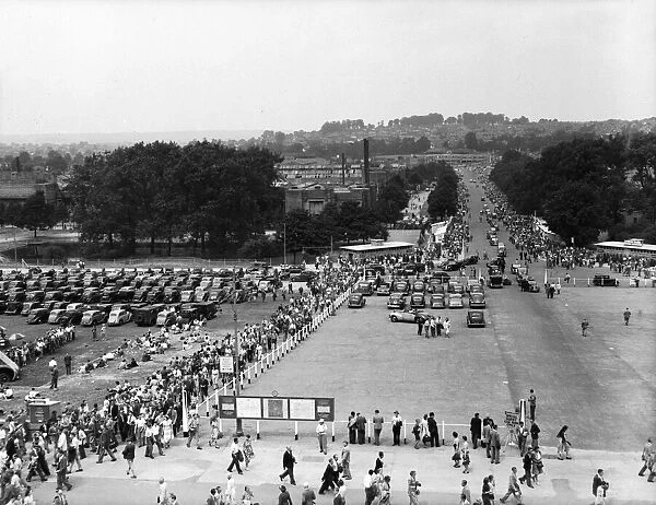 Olympic Games 1948 Crowds outside Wembley Stadium