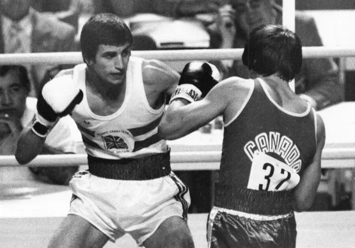 Framed Print : Olympic Games 1976 Charlie Magri of Great Britain v Ian Clyde of Canada July