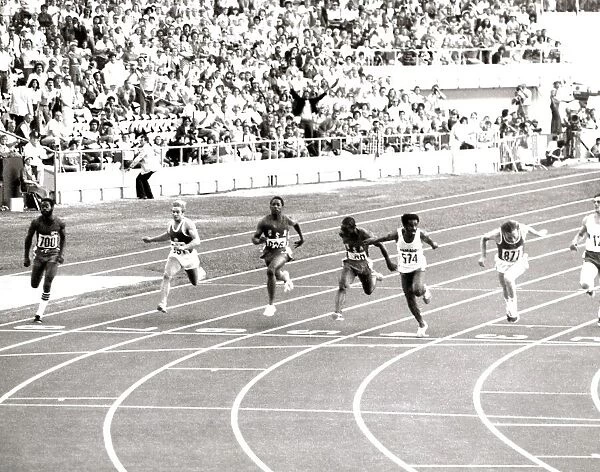 Olympic Games 1976 in Montral Canada. Mens 100 Metre Sprint Final