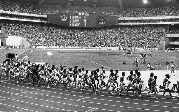 Olympic Games 1976 The start of the Marathon at the Montreal Games July 1976