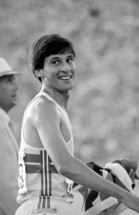 Framed Print : Olympic Games 1984 LA Sebastain Coe Athlete -Long Distance Runner - after