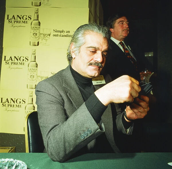 Omar Sharif, actor and professional bridge player, taking part in the Langs Supreme