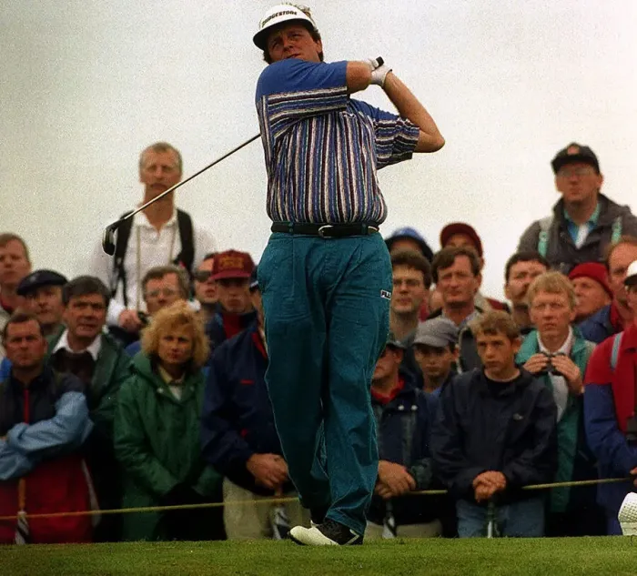 Framed Print : The former Open Golf champion Mark Calcavecchia back in the swing after getting over his Framed Print : The former Open Golf champion Mark Calcavecchia back in the swing after getting over his