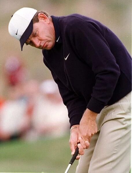 Open Golf Championship Birkdale 1998 Nick Price with a putt at the ninth