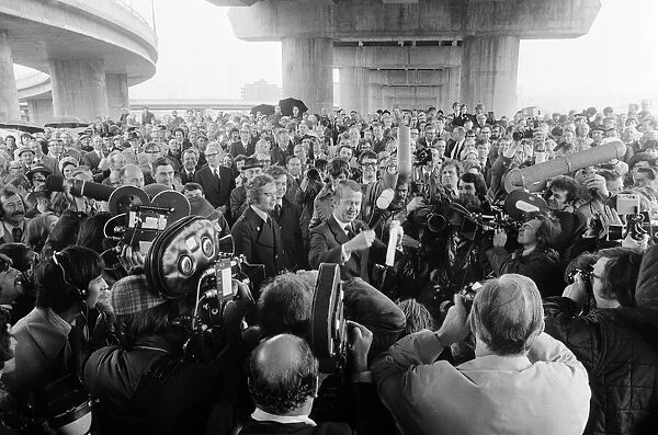 The opening of the Gravelly Hill Interchange, also known as Spaghetti Junction