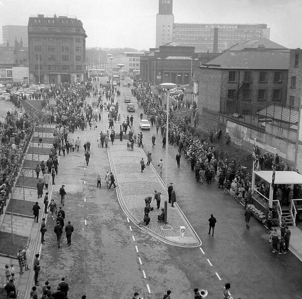 The opening of John Dobson street in Newcastle on Wednesday, May 6, 1970