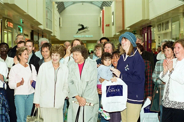 The opening of The Oracle shopping centre, Reading. 23rd September 1999