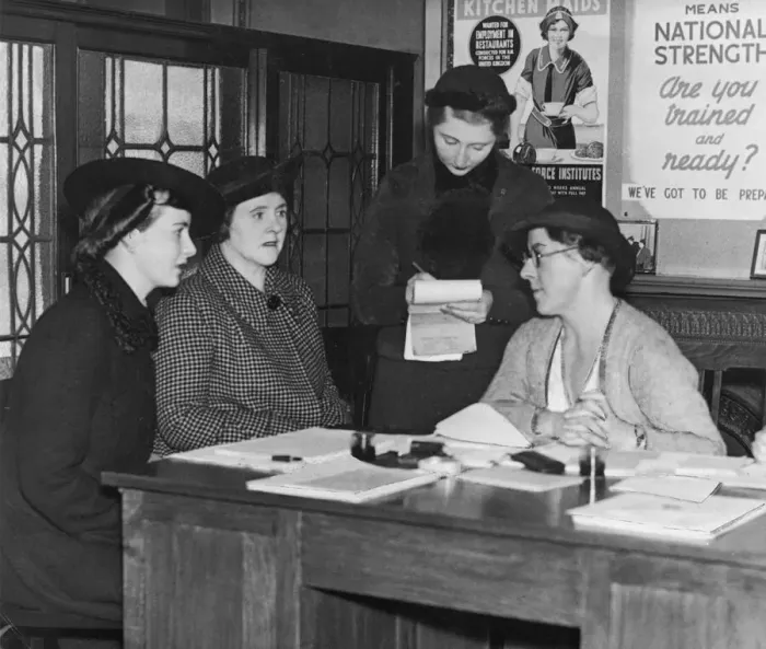 Framed Print : Organisers at Newcastles Womens Voluntary Services Framed Print : Organisers at Newcastles Womens Voluntary Services
