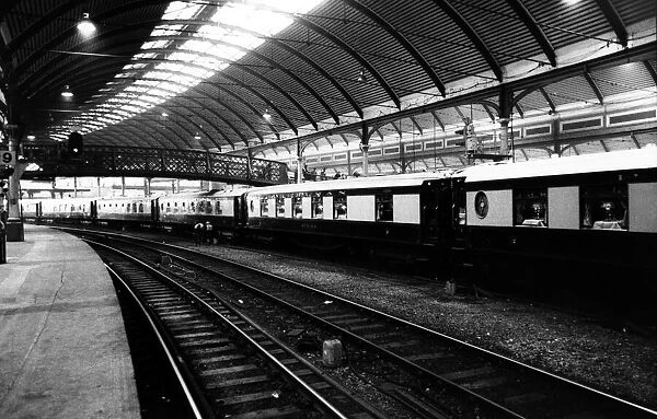 The Orient Express at Newcastle Central Station on 17th December 1984