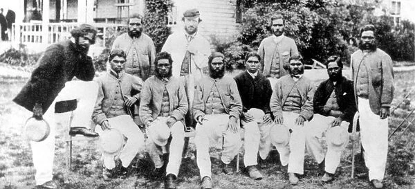 The original Aborigine cricket team who toured England in 1868