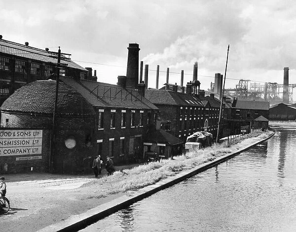 The original Wedgwood Pottery, with canal link-up, at Etruria