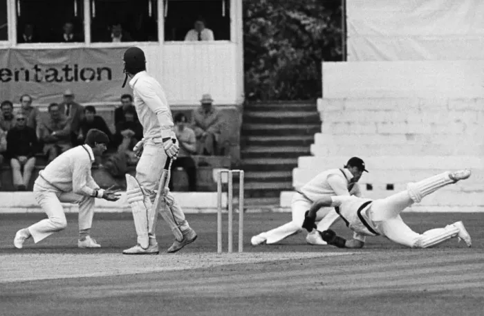 Framed Print : Over and Out. Yorkshire wicketkeeper Steven Rhodes dives to take a spectacular catch in Framed Print : Over and Out. Yorkshire wicketkeeper Steven Rhodes dives to take a spectacular catch in