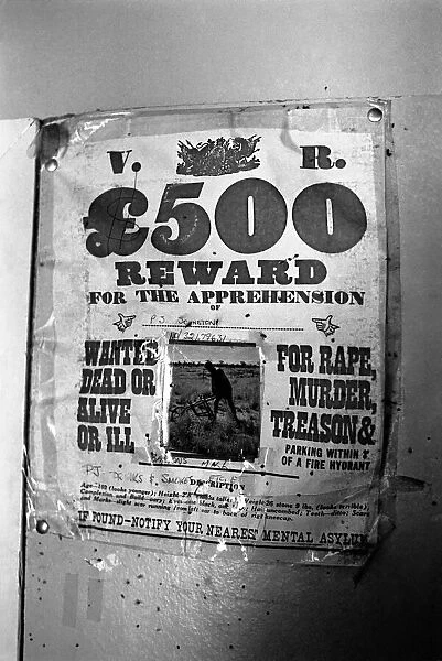 Outback: Rural: Marble Bar Western Australia: A wanted notice in the 'Ironclad'
