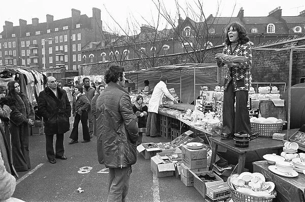 The Oval Sunday Market Circa May 1970 China and kitchenware stall