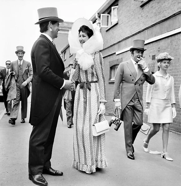 Oversized hats on display on the first day of Royal Ascot June 1970 70-05824-001