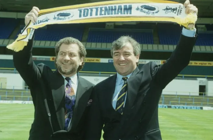 Framed Print : Owner of Tottenham Hostpur football club Alan Sugar (left
